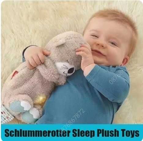 Плюшена играчка Дишаща Видра със светлина и движение