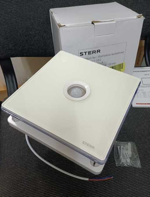 Вентилатор за баня STERR BFS100LP, диаметър 100 mm, LED, PIR