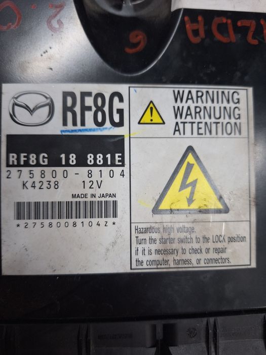 Компютър запалване за Mazda 6 2.0 D 2010г/ Мазда 6