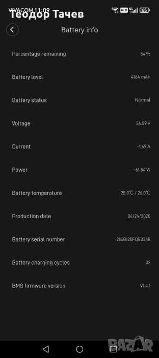 Тротинетка Xiaomi Mi electric scooter 1s