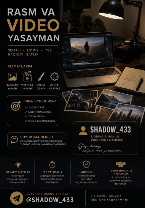 Professional Grafik Dizayn Xizmatlari