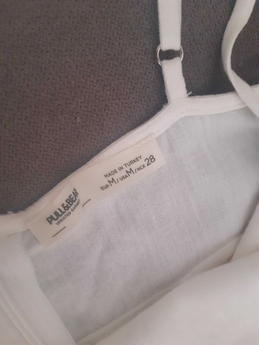 Белое платье, лён