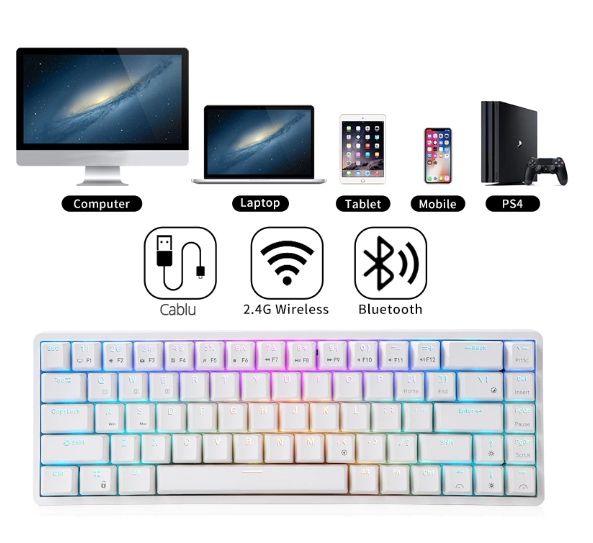 Tastaturǎ mecanicǎ wireless/fir ZENKABEAT
