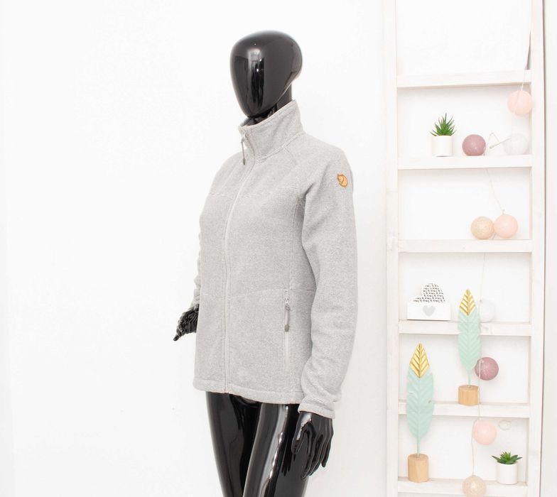 Fjallraven Ronja Fleece оригинално дамско поларено яке сиво цял цип XS
