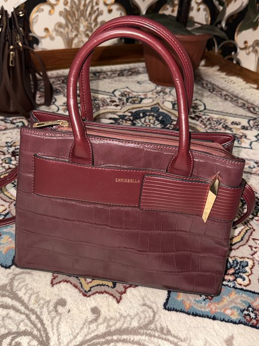 Сумка женская бардового цвета