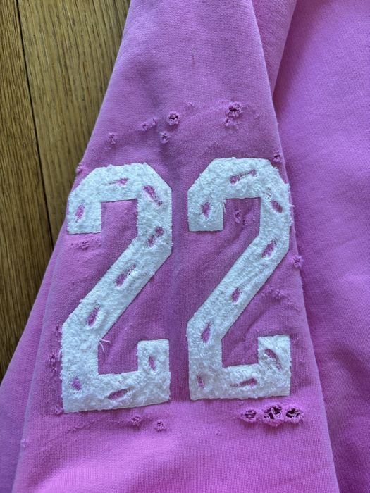 Balenciaga pink polo zip up