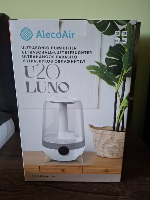 AlecoAir U20 Luno - Umidificator ultrasonic cu functie de aromaterapie si control inteligent al umiditatii