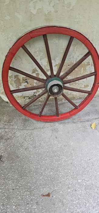 roata din lemn rustica decor