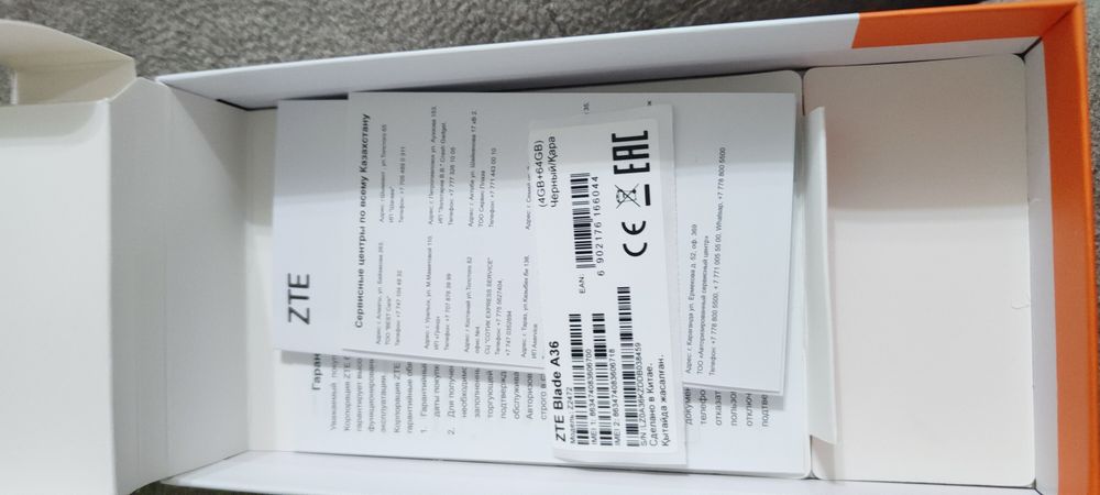 Смартфон ZTE A36 новый!