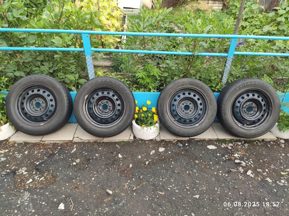 Шины с дисками и колпаками