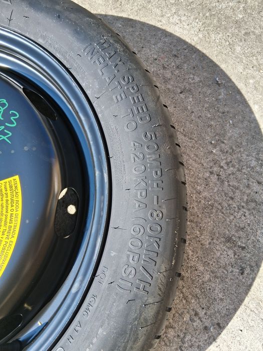 Roata de rezerva slim R18 Dimensiune: 145/85R18 Audi Q3 Sportback