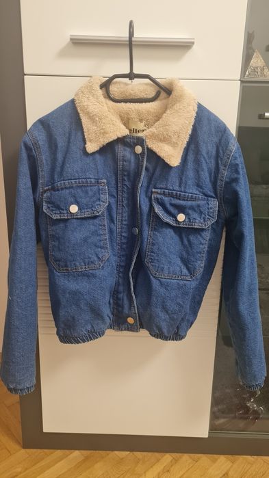 Geaca de blugi cu blanita S
