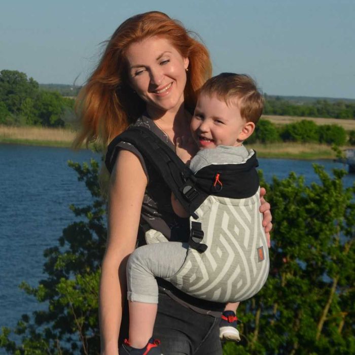 От 2+ месеца | Ергономична раница за бебе Nashsling Combi (100% памук)