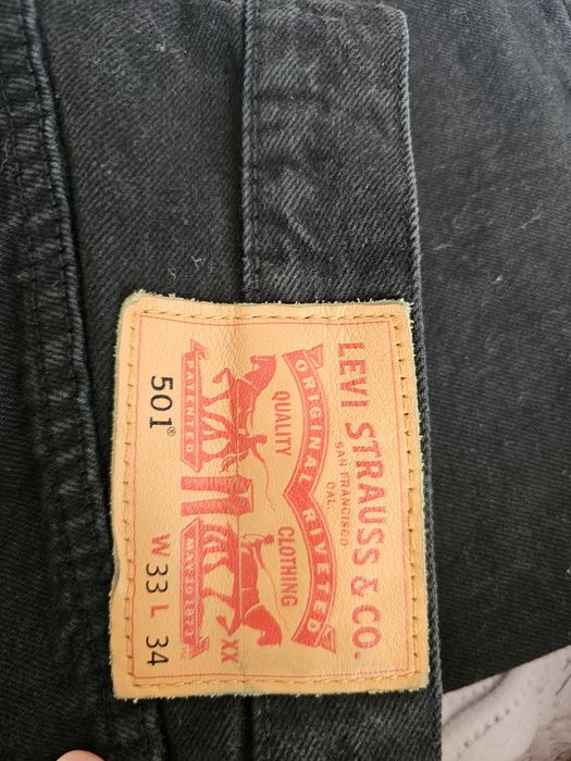 Levis 501 W33L34 negru