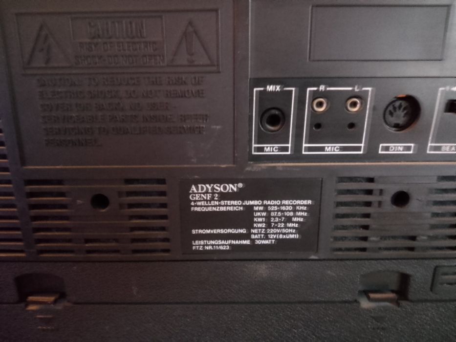 Casetofon Adyson Genf Model 117/Jumbo Recorder