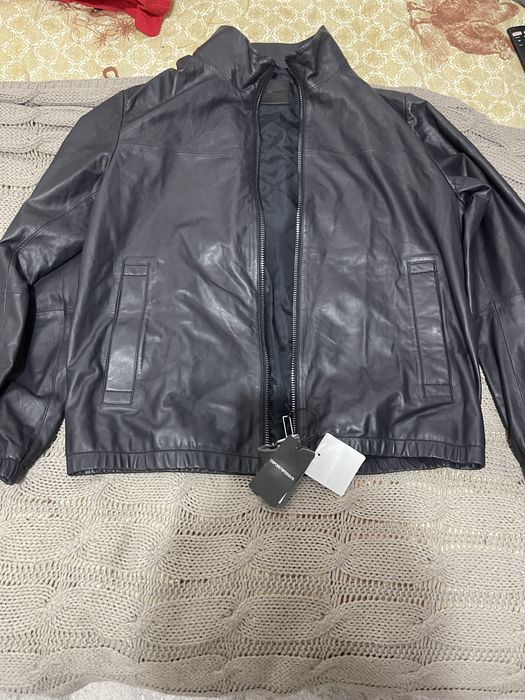 Куртка кожаная Emporio Armani