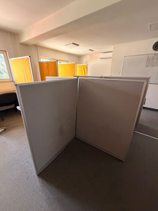 Despărțitoare birou / Panouri compartimentare office – modulare, cu ramă aluminiu