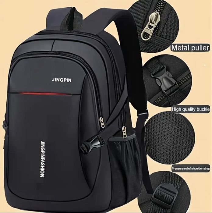 Универсална черна раница /Ергономична за спорт и туризъм -18% Промоция