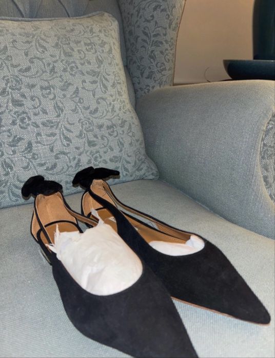 Balerini bleumarin Aquazzura