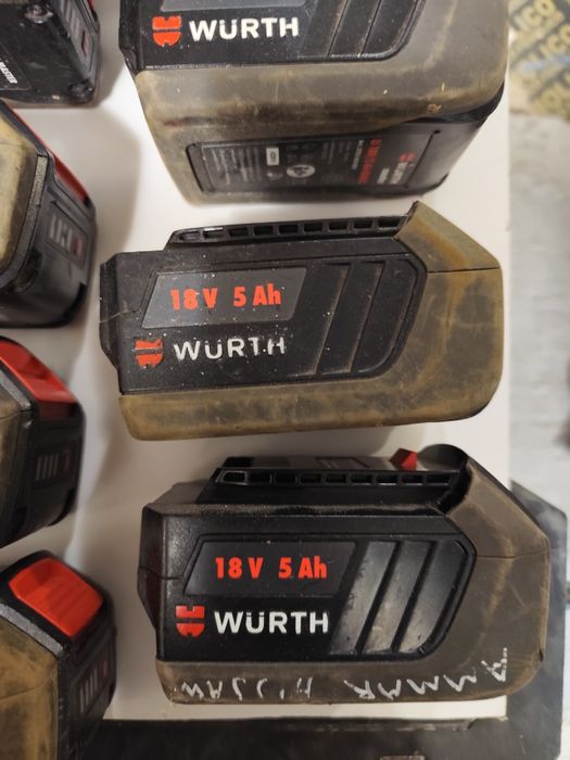 Батерии Вюрт 18 волта Wurth Master LI 18/5Ah 2Ah Basic