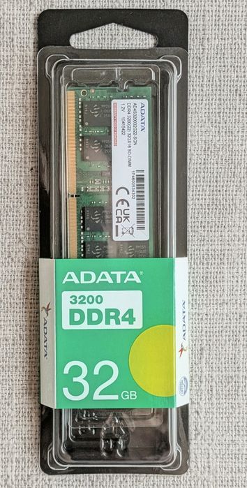 Memorie laptop ADATA Premier, 32GB DDR4, 3200MHz, CL22, AD4S320032G22-SGN