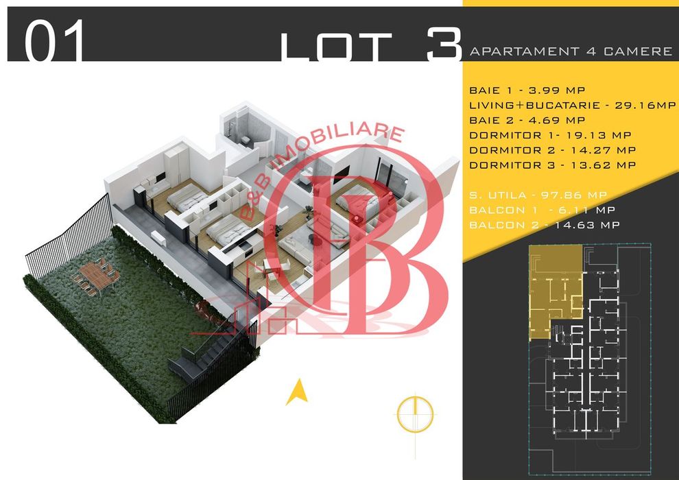 4 camere cu gradina Titan Pallady  Metrou Nicolae Teclu