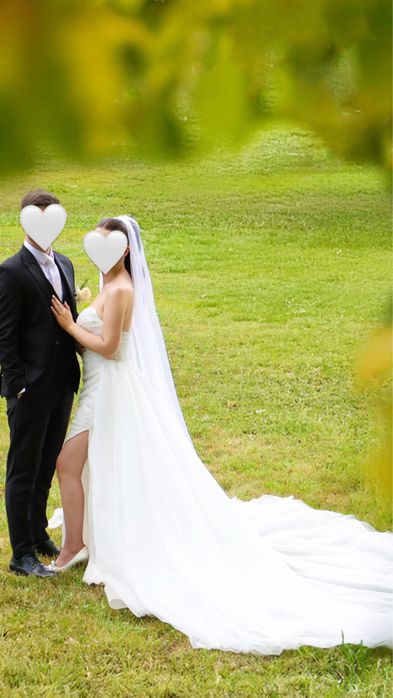 Rochie mireasa Aryanna Karen/trena detasabila eleganta