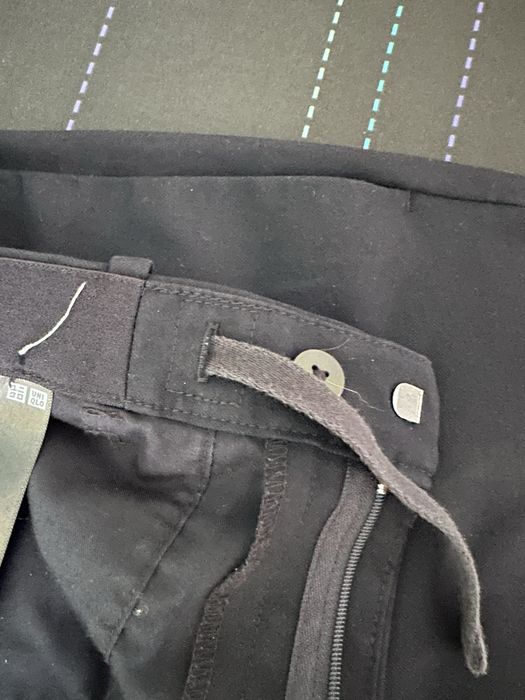 Брюки UNIQLO, тёмно-синие