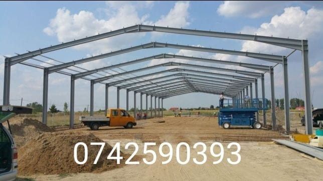 Vand hale structura metalică 15x40 și 12x30