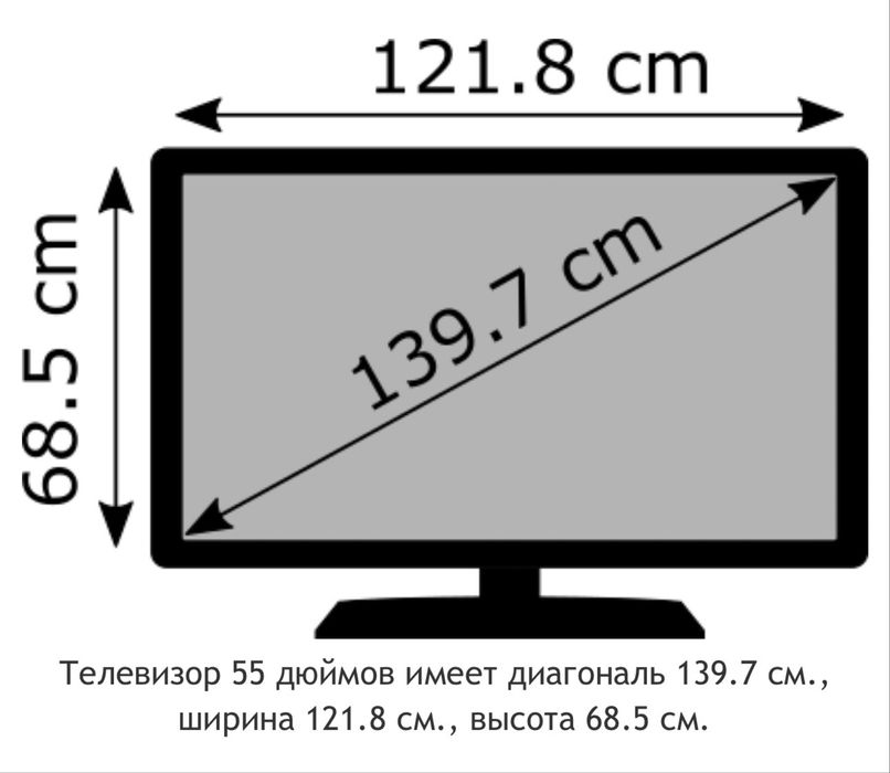 Монитор, дисплей 55 дюймов