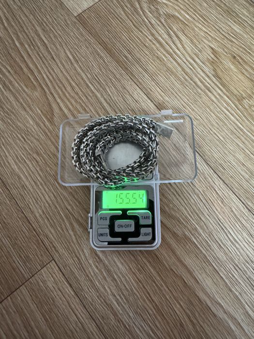 Цепь серебрянная с крестом