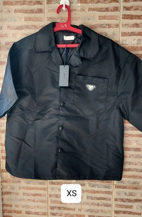 Мъжка черна  риза PRADA ,ррXS/S