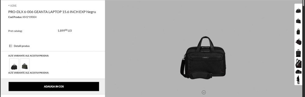 Geanta Laptop Samsonite Pro-Dlx 6 15.6 inch