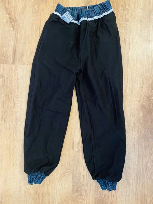 Pantaloni blugi subtiri bumbac 6-7 ani paiete dublati toamna primavara