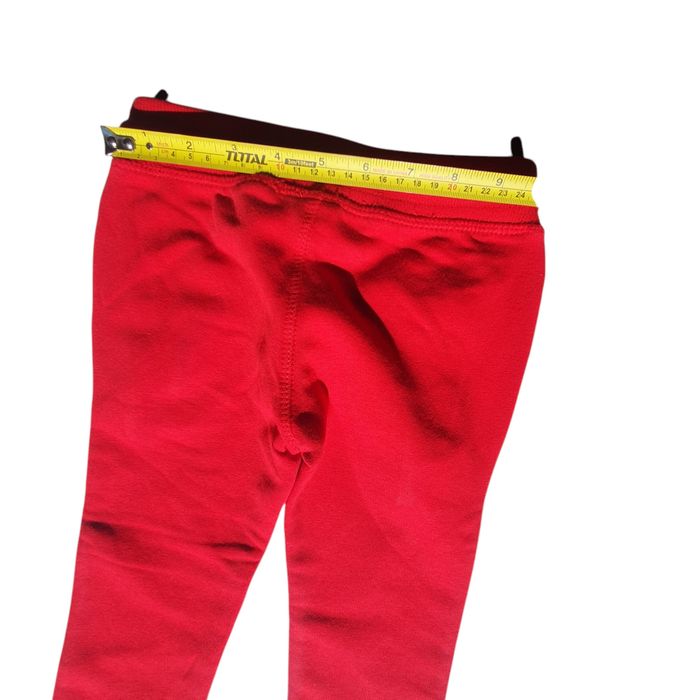Pantaloni trening 3 ani noi vătuiți cu etichetă 98, roșu, fete, băieți