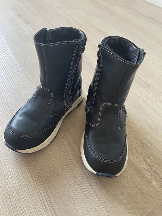 Продам сапоги детские кожа-мех