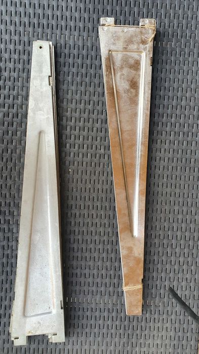 13 lamele de otel pentru rafturi, 60 cm lungime x 10 latime x0,3