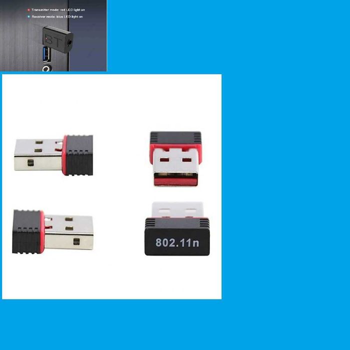 Обща цена Нови Wifi usb rtl8188 и Bluetooth 5 адаптер