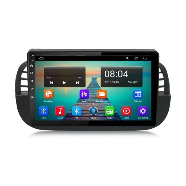 FIAT 500, 2007-2015 - 9" Андроид Навигация (Черен), 9710-1DIN