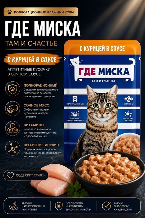 Влажный корм для кошек