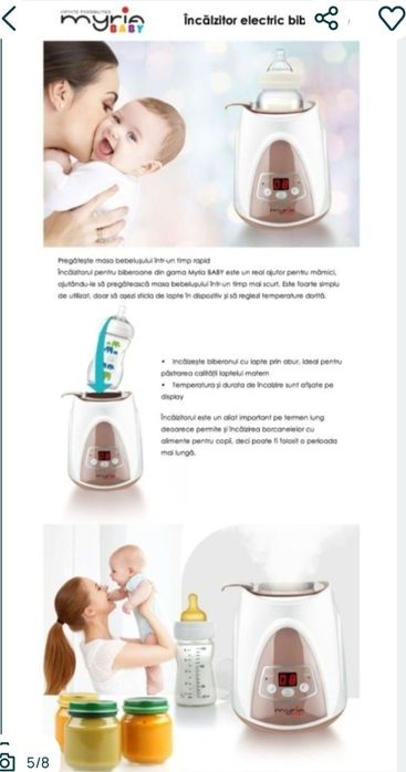 Incalzitor rapid biberoane Myria