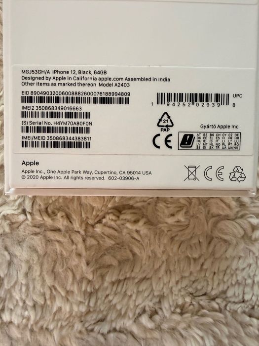 iPhone 12 Black в отлично състояние