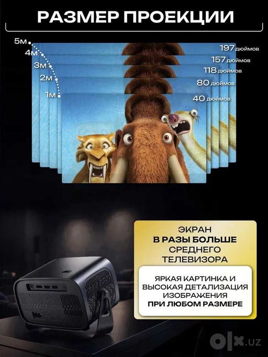 Новый Проектор 4K T 15 PRO 3LCD ULTRA HD Wi-Fi Бесплатная Доставка