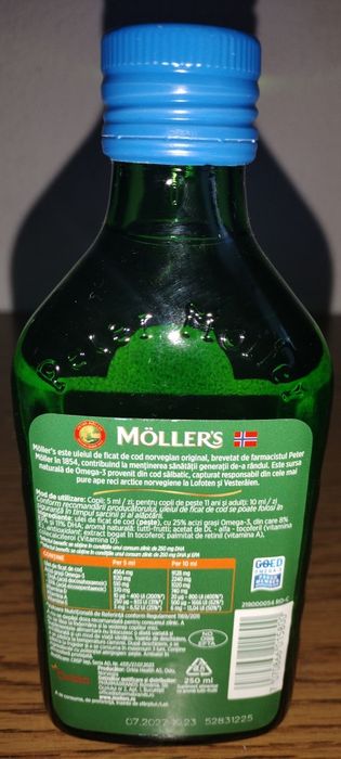 Ulei de peste Omega 3 Moller's NOU
