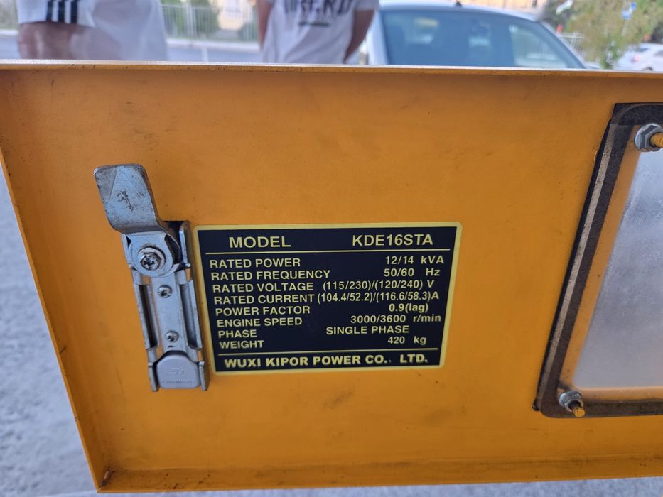 Generator “KIPOR” ( model: KDE16STA)