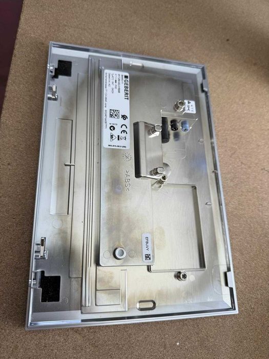 Clapetă WC premium Geberit Sigma80 Push Button – sticlă neagră