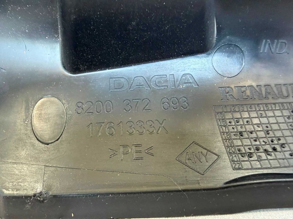 Carenaj Spate Dreapta Protectie Contraaripa Dacia Duster II Cod OEM 8200372693 (4D1)