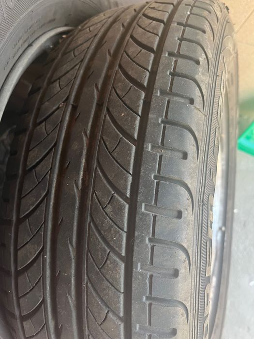 set jante de tablă+ cauciuc