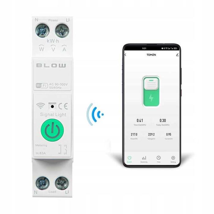 WiFi smart ключ TUYA, програматор, таймер за бойлер, електромер