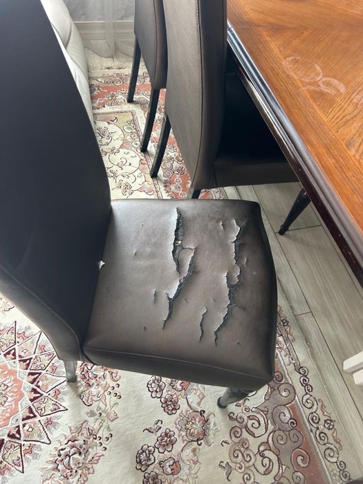 Обеденный стол, 6 стульев комплект